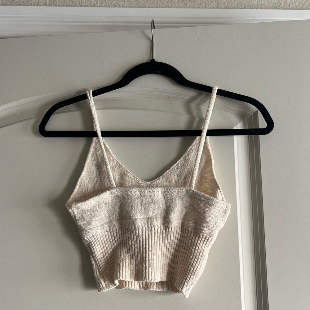 Ivory Knit Crop Top - Picture 4 of 4